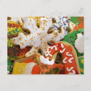 Carte Postale Cookies de Noël II Cuisson festive colorée