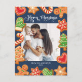 Carte Postale Cookies de Noël Joyeux une photo (Devant)