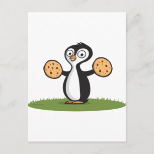 Carte Postale Cookies de pingouins