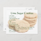 Carte Postale Cookies de sucre de chaux (Devant / Derrière)