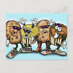 Carte Postale Cookies et Cupcakes