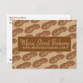 Carte Postale Cookies Ginger Snap Boulangerie Foodie Pâtissier C (Devant / Derrière)