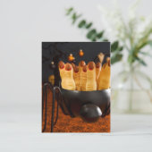 Carte Postale Cookies Halloween - Doigts De Sorcière (Debout devant)