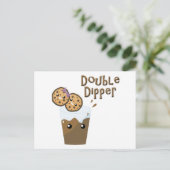 Carte Postale Cookies N Milk Double Dipper (Debout devant)