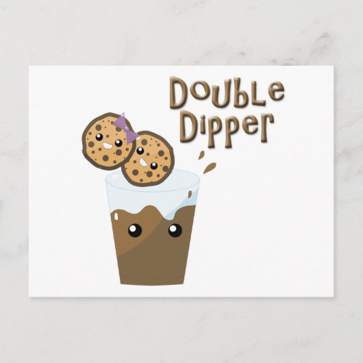 Carte Postale Cookies N Milk Double Dipper (Devant)
