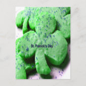 Carte Postale Cookies Shamrocks de la Saint-Patrick (Devant)