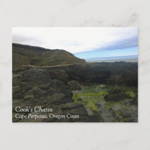 Carte Postale Cook's Chasm, cap Perpetua, Oregon