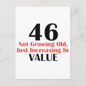CARTE POSTALE COOL 46 ANS CONCEPTION ANNIVERSAIRE (Devant)