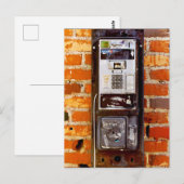Carte Postale Cool Abandon du téléphone payant (Devant / Derrière)