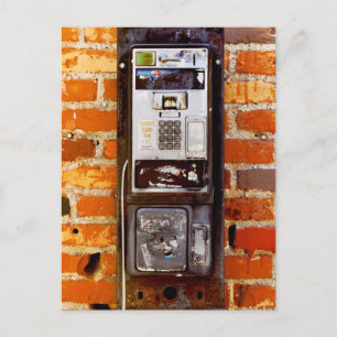 Carte Postale Cool Abandon du téléphone payant