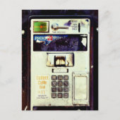 Carte Postale COOL Abandon du téléphone payant (Devant)