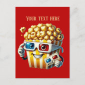 Carte Postale Cool ajouter du texte film pop-corn (Devant)