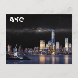 Carte Postale cool Avec New York City Skyline