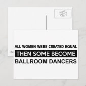 Carte Postale Cool Ballroom Dancing designs (Devant / Derrière)