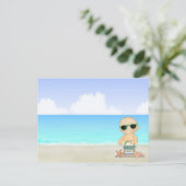 Carte Postale Cool Beach Baby ~ Neutral (Debout devant)