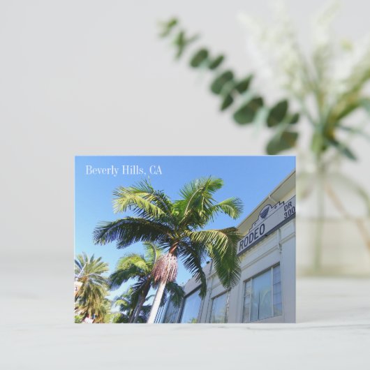 Carte postale cool Beverly Hills ! (Debout devant)
