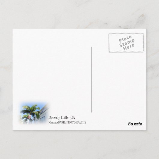 Carte postale cool Beverly Hills ! (Dos)