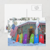 Carte postale cool Big Bear ! (Devant / Derrière)