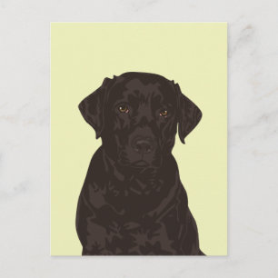 Carte postale cool Black Labrador Retriever Dog
