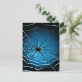 Carte Postale Cool Blue Spider Web (Debout devant)