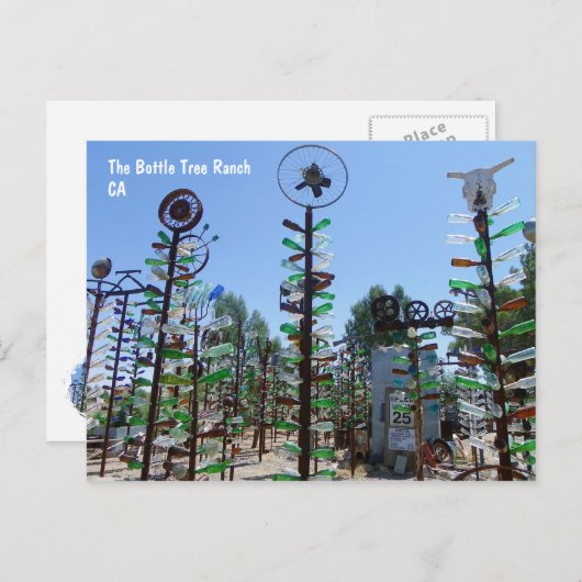 Carte postale cool Bottle Tree Ranch ! (Devant / Derrière)