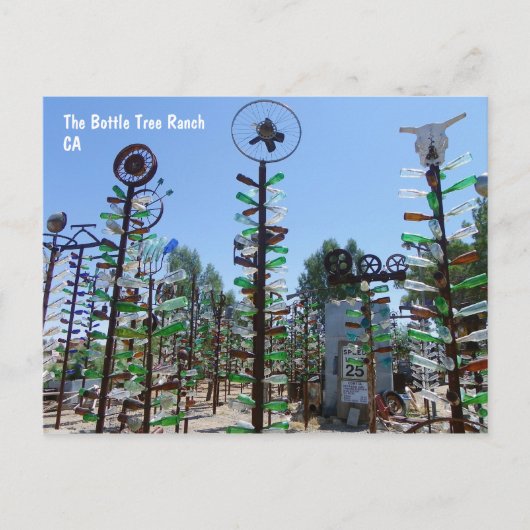 Carte postale cool Bottle Tree Ranch ! (Devant)