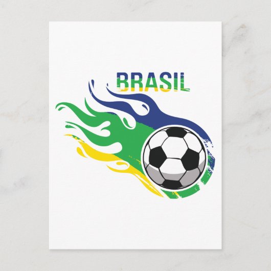 Carte Postale Cool Brasil Futebol (Devant)