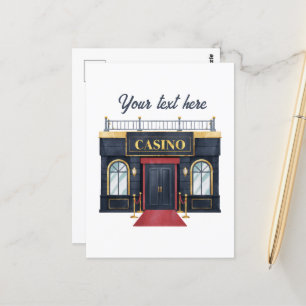 Carte Postale Cool Casino jeu personnalisable