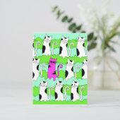 Carte postale cool Cat Art (Debout devant)