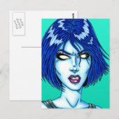 Carte Postale Cool Chick (Devant / Derrière)