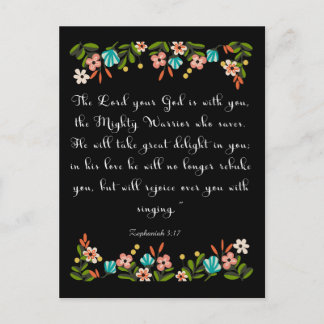 Carte Postale Cool Christian Art Zephaniah 3:17