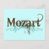 Carte postale cool classique Mozart (Devant)