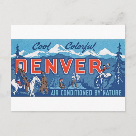 Carte Postale Cool Colorful Denver (Devant)