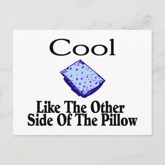 Carte Postale Cool Comme L'Autre Côté Du Coussin (Devant)