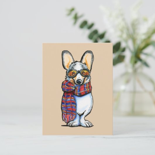 Carte Postale Cool Corgi (Debout devant)