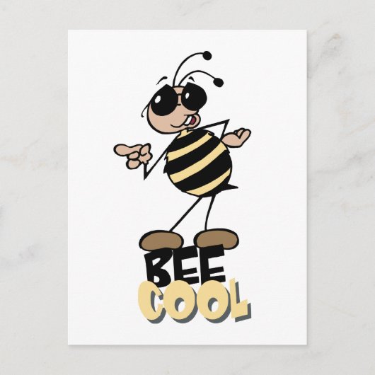 Carte Postale Cool d'abeilles (Devant)