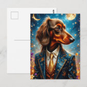 Carte Postale Cool Dachshund (Devant / Derrière)