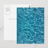 Carte postale cool de la piscine (Devant / Derrière)