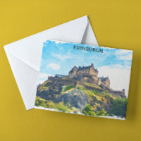 Cool Edimbourg Scotland Castle Painting