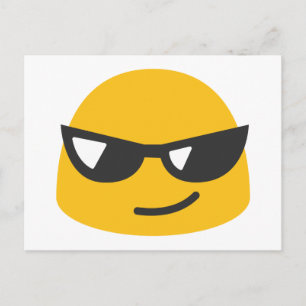 Carte Postale Cool Emoji