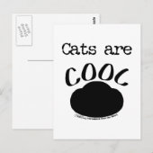 Carte Postale Cool Empreinte de patte (Devant / Derrière)
