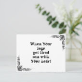 Carte Postale Cool grande sagesse simple philosophie phrase de t (Debout devant)