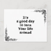 Carte Postale Cool grande sagesse simple philosophie phrase de t (Devant)