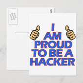 Carte Postale cool Hacker conceptions (Devant / Derrière)