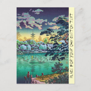 Carte Postale Cool japonais Ueno Shinobazu Pond Tsuchiya Koitsu