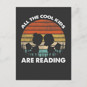Carte Postale Cool Lecture Enfants Réserver Lover Children Bookw