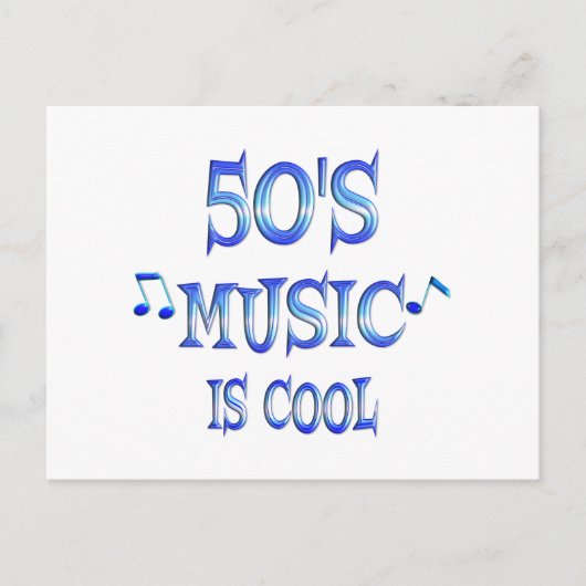 Carte Postale Cool les années 50 (Devant)