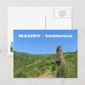 Carte postale cool Malibu ! (Devant / Derrière)