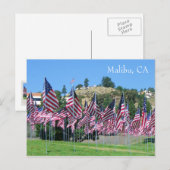 Carte postale cool Malibu ! (Devant / Derrière)