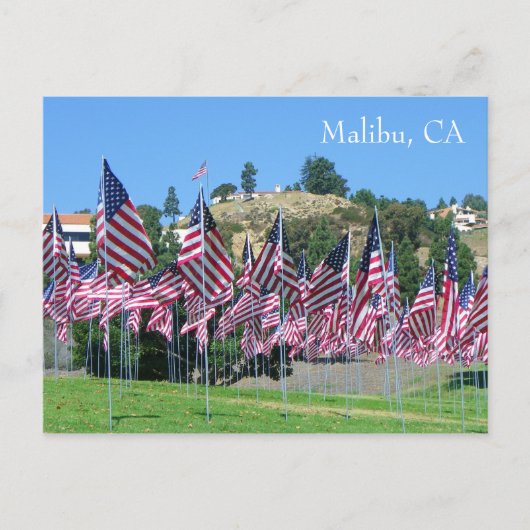 Carte postale cool Malibu ! (Devant)